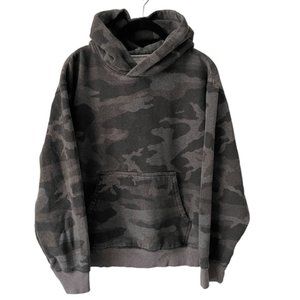 Aritzia TNA Grey Camo Hoodie Sweater Medium